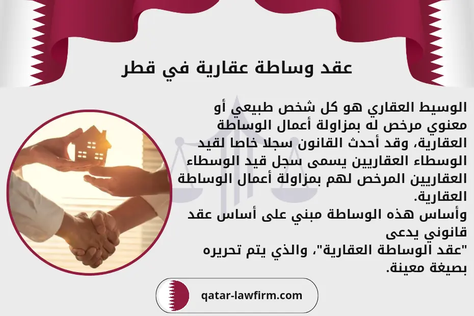 عقد وساطة عقارية قطر 