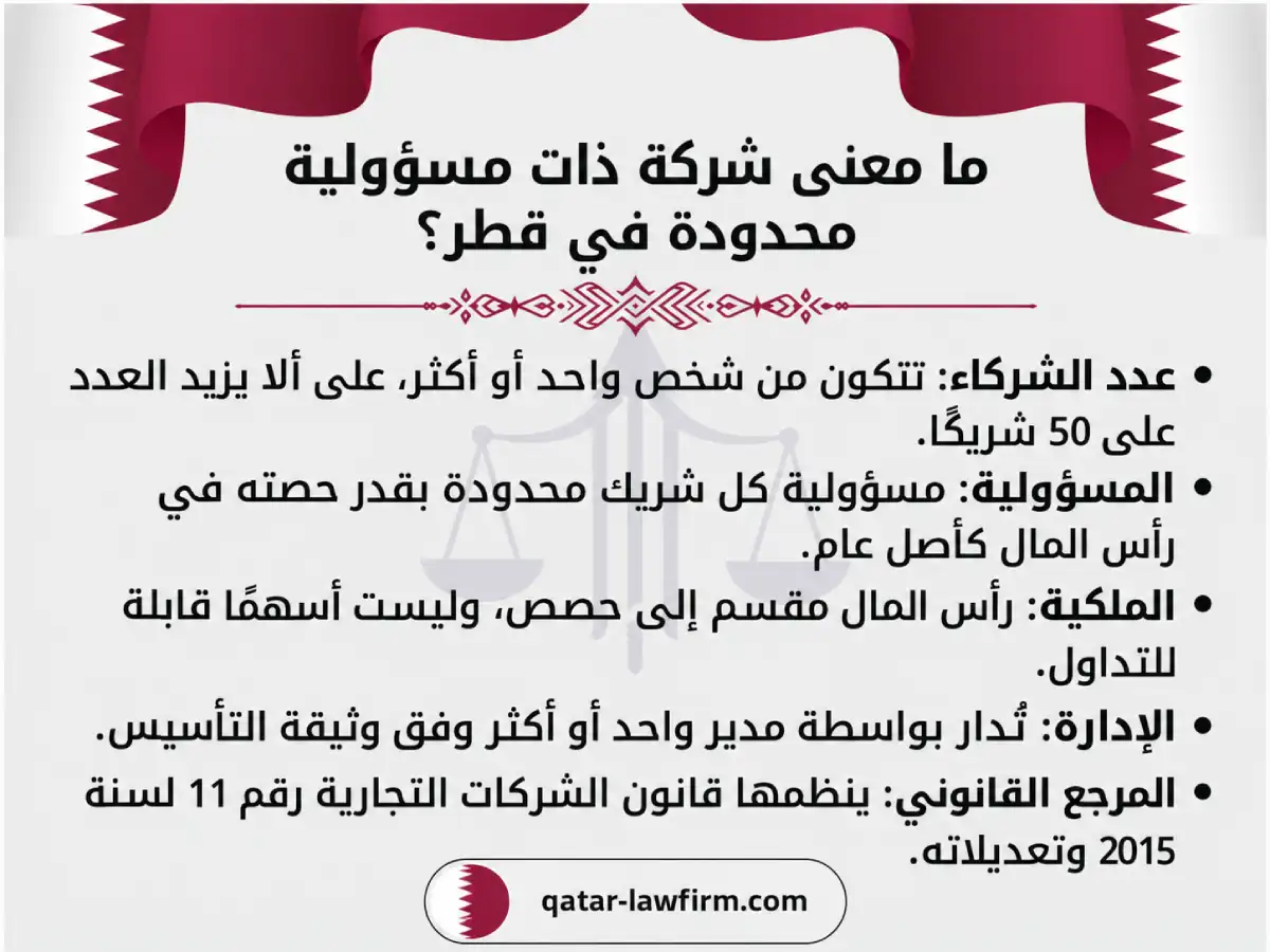 ما معنى شركة ذات مسؤولية محدودة في قطر؟
